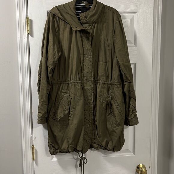 J.Crew fatigue green Charlie Utility Jacket size Large - Picture 1 of 3